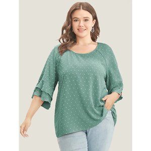 Gorgeous Mint Top Size 1x NWOT